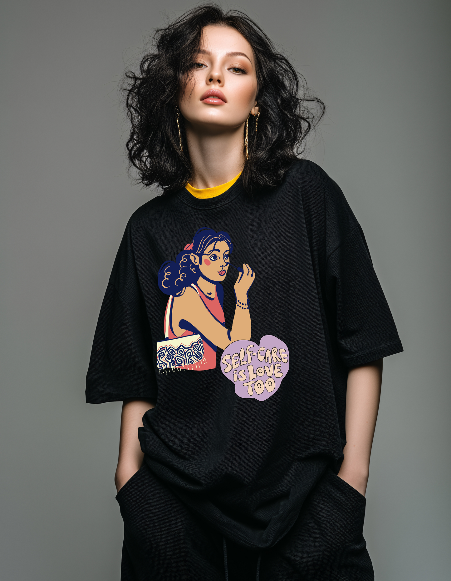 Self care is Love Too Women's Oversized T-Shirt