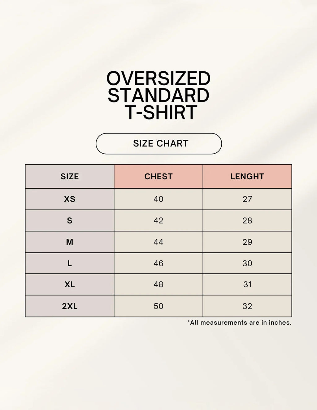 Men's Oversized Standard T-Shirt.