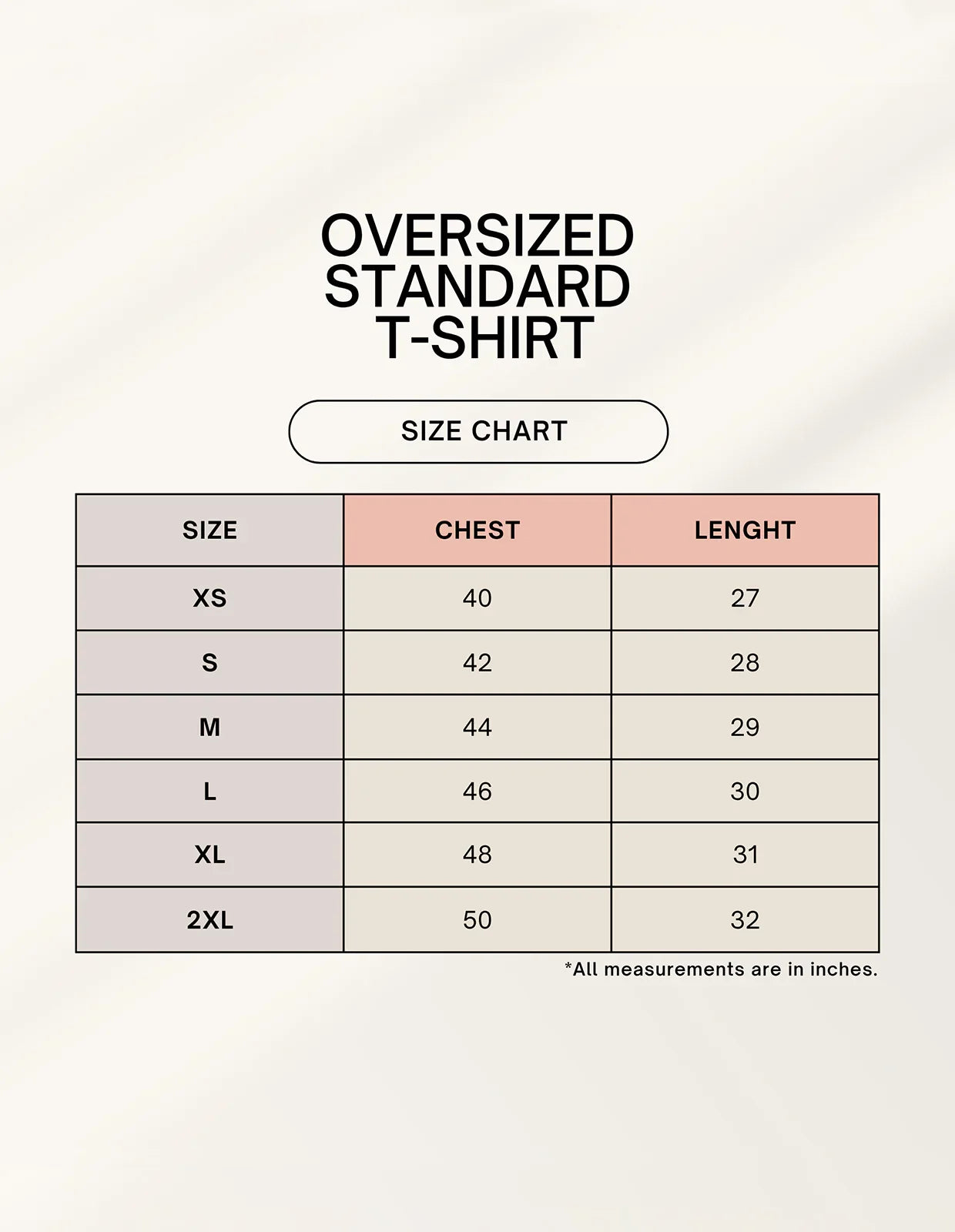 Men's Oversized Standard T-Shirt.
