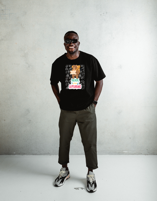 Never stop Exploring Unisex Oversized T-Shirt