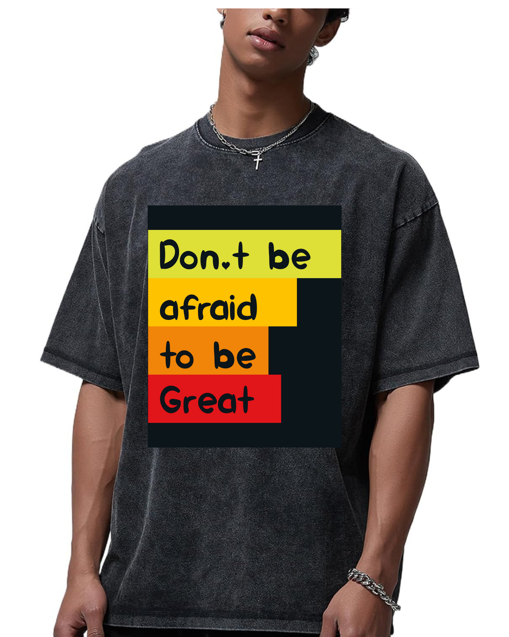 Unisex Acid Washed Oversized Tee