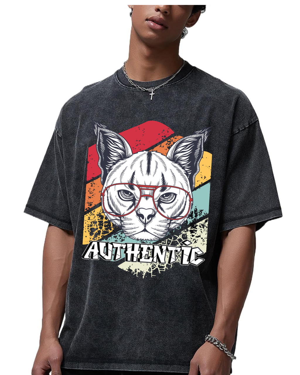 Men's Acid Washed Oversized Tee