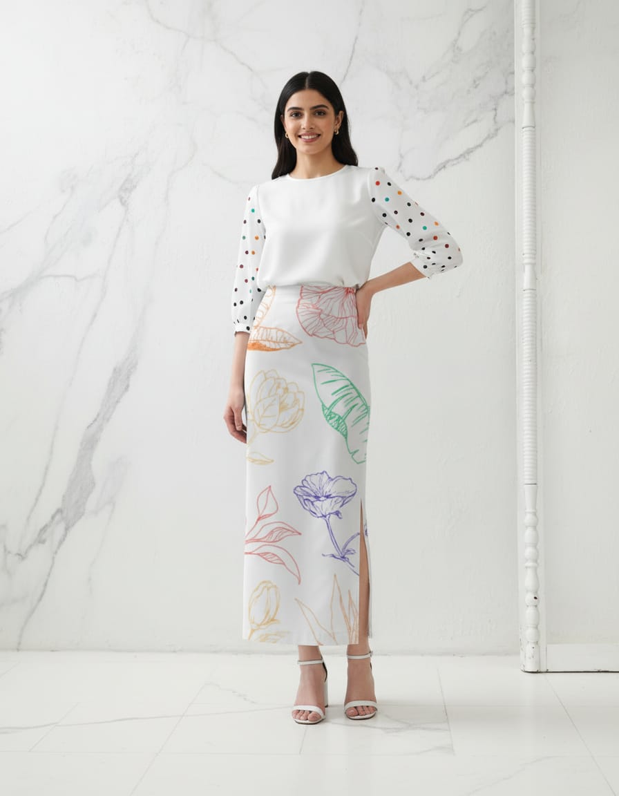 Floral women&#39;s Pencil Skirt