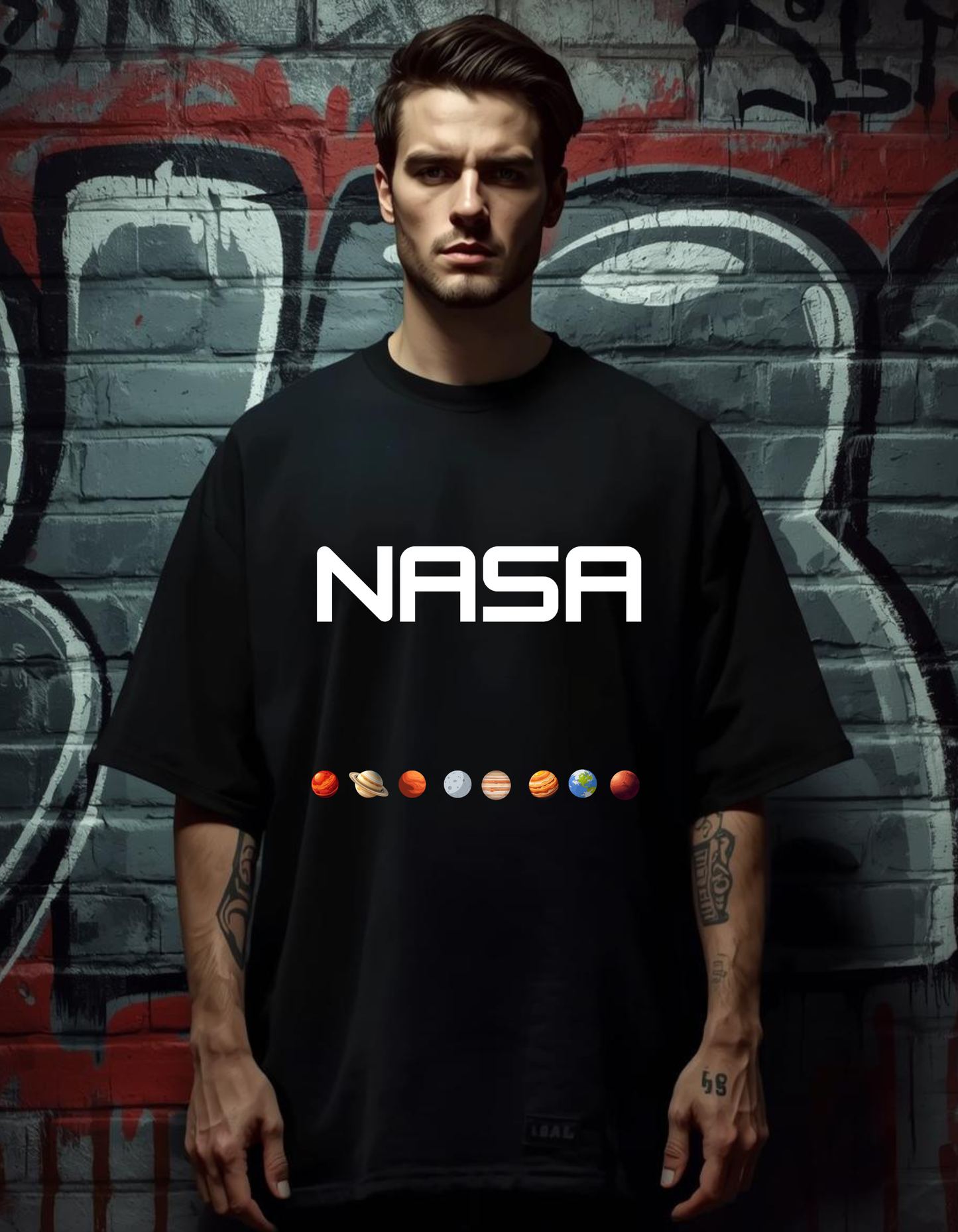 NASA Men's Oversized T-Shirt