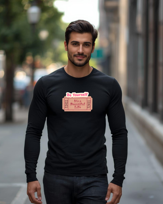 Be yourself - Men's Full Sleeve T-Shirt